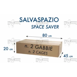 Cage D'élevage Pliable "BORMIO" 120x40x40 Cm -Fournitures Pour Oiseaux cage d elevage pliable cortina 120x40x40 cm 1 5