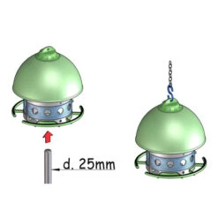 Mangeoire "Space Garden" -Fournitures Pour Oiseaux mangeoire verte pour jardin 1